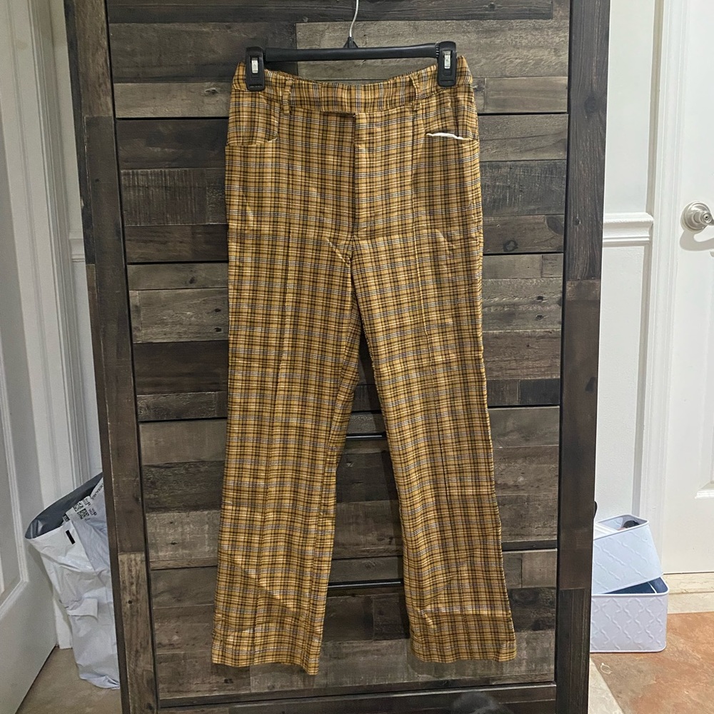 PLAID DRESS PANTS